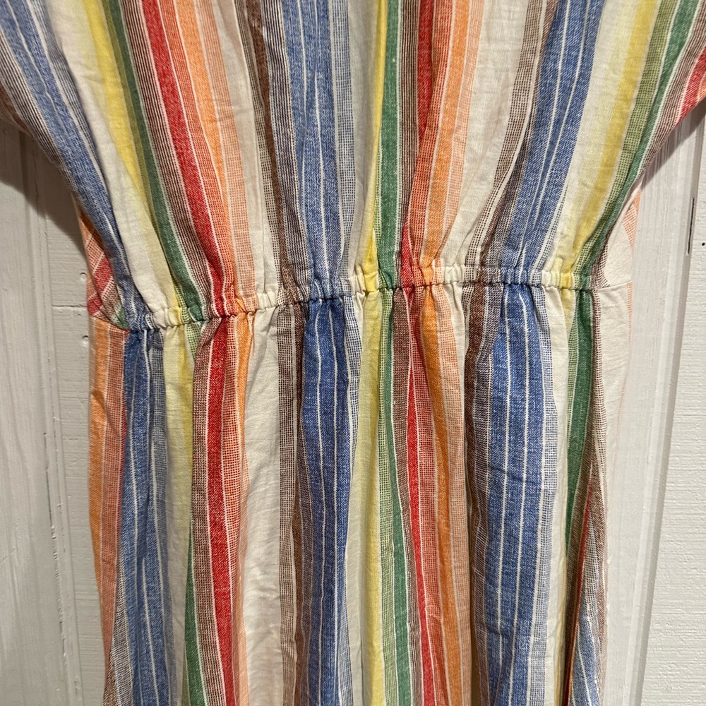 A&B Colorful Striped Wrap Dress View 6